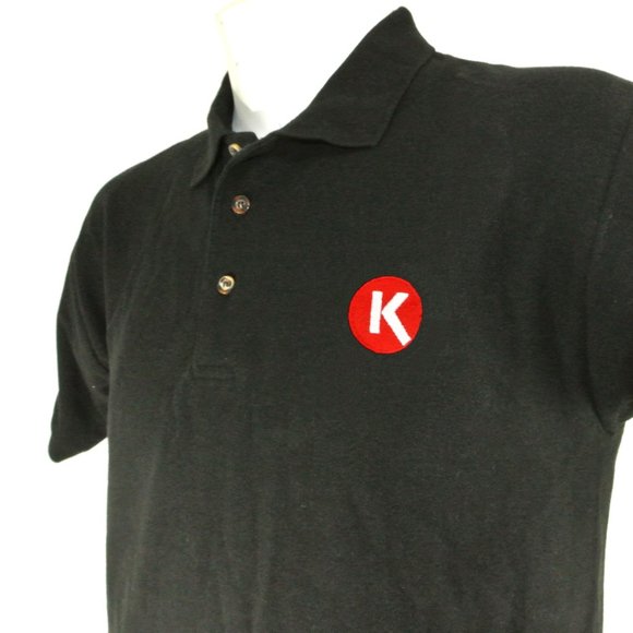 CIRCLE K Convenience Store Employee Uniform Polo Shirt Black NEW Size M Medium - Picture 2 of 8